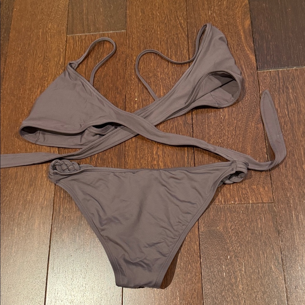L*Space 2 piece bikini with wrap around top and braided side bottoms - Picture 10 of 12